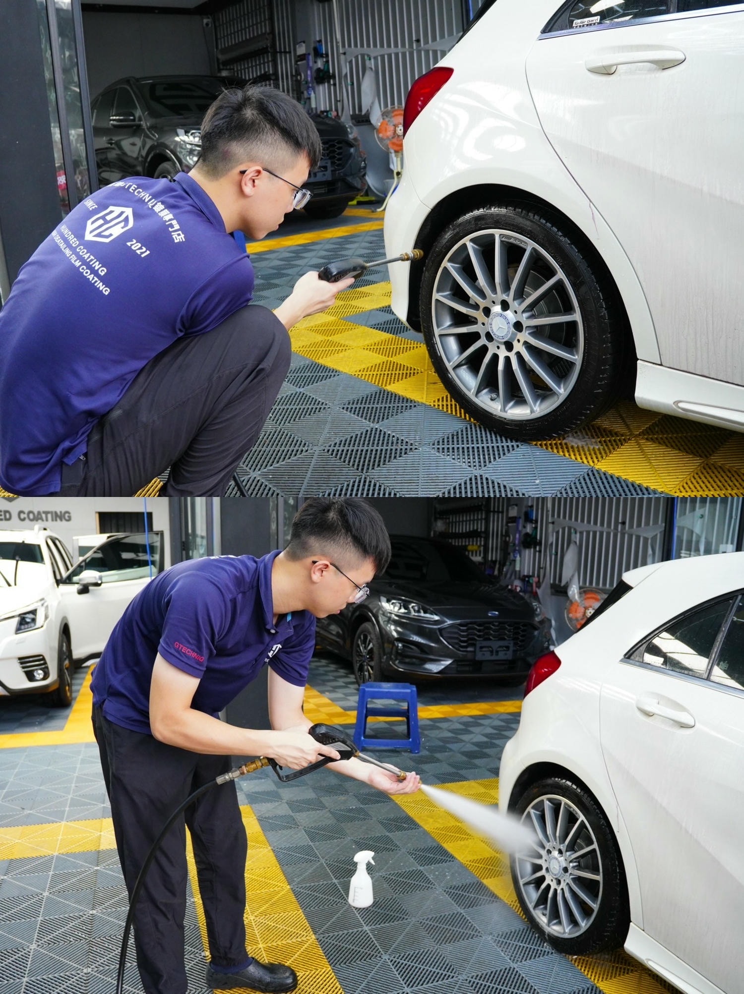 【高雄汽車美容推薦】H.C百鍍包膜鍍膜│無論晴天雨天都想來精緻洗車，流程細節都滿分